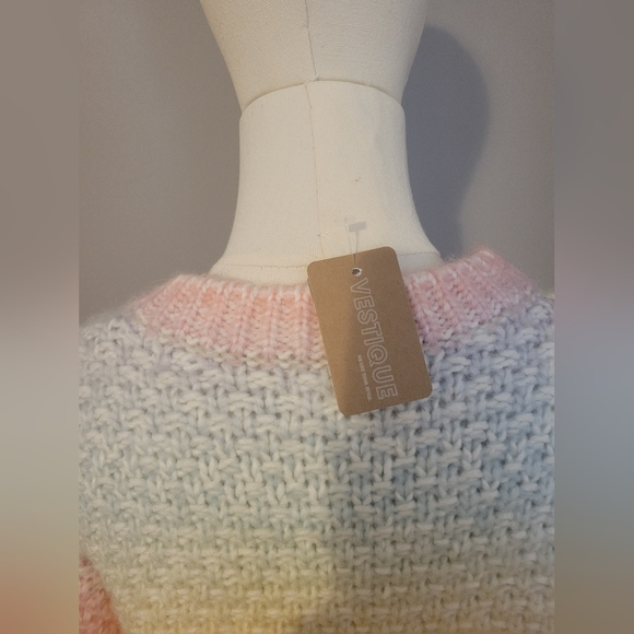 NTW Vestique Rainbow Bright Oversized Sweater Size S - Picture 2 of 8